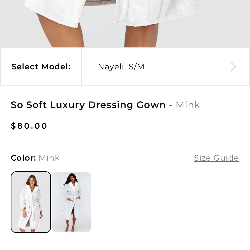 SUPER plush robe. Soft baby pink color. Thick fluffy teddy fabrication. - Picture 3 of 6